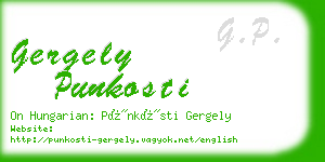 gergely punkosti business card